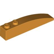 Lego kostka (kostička) 6x1 zakulacená nahoře, středně oranžová (4160401)